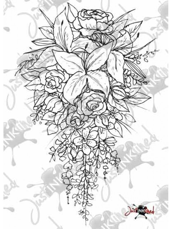600x800 wedding drawing wedding bouquet for free download - Bridal Bouquet Drawing