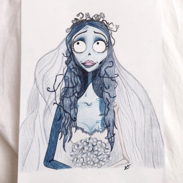 600x600 the corpse bride - Bride Drawing