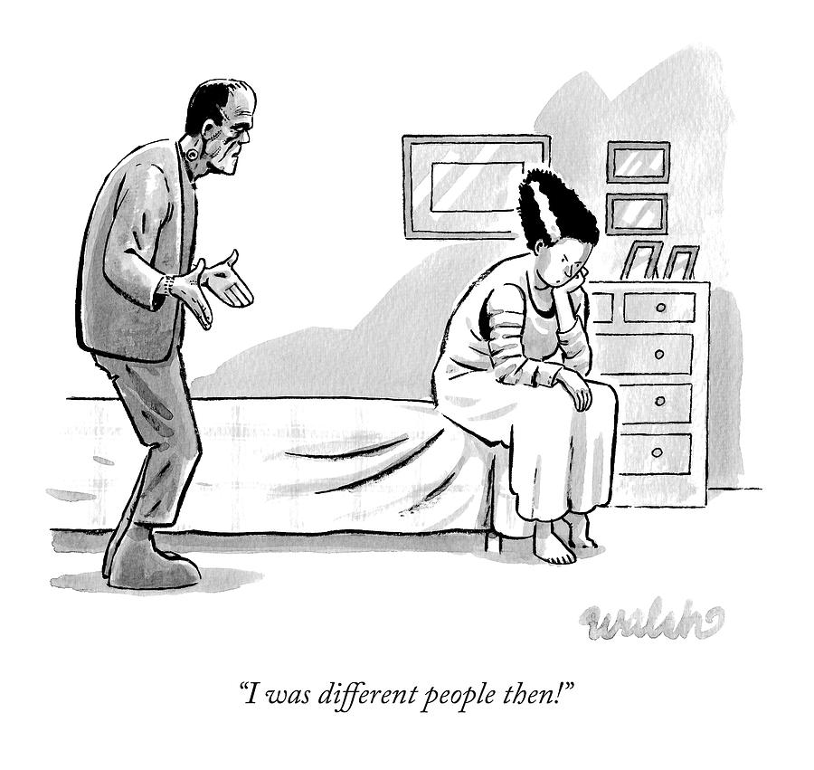 900x851 frankenstein's monster pleading with the bride drawing - Bride Of Frankenstein Drawing