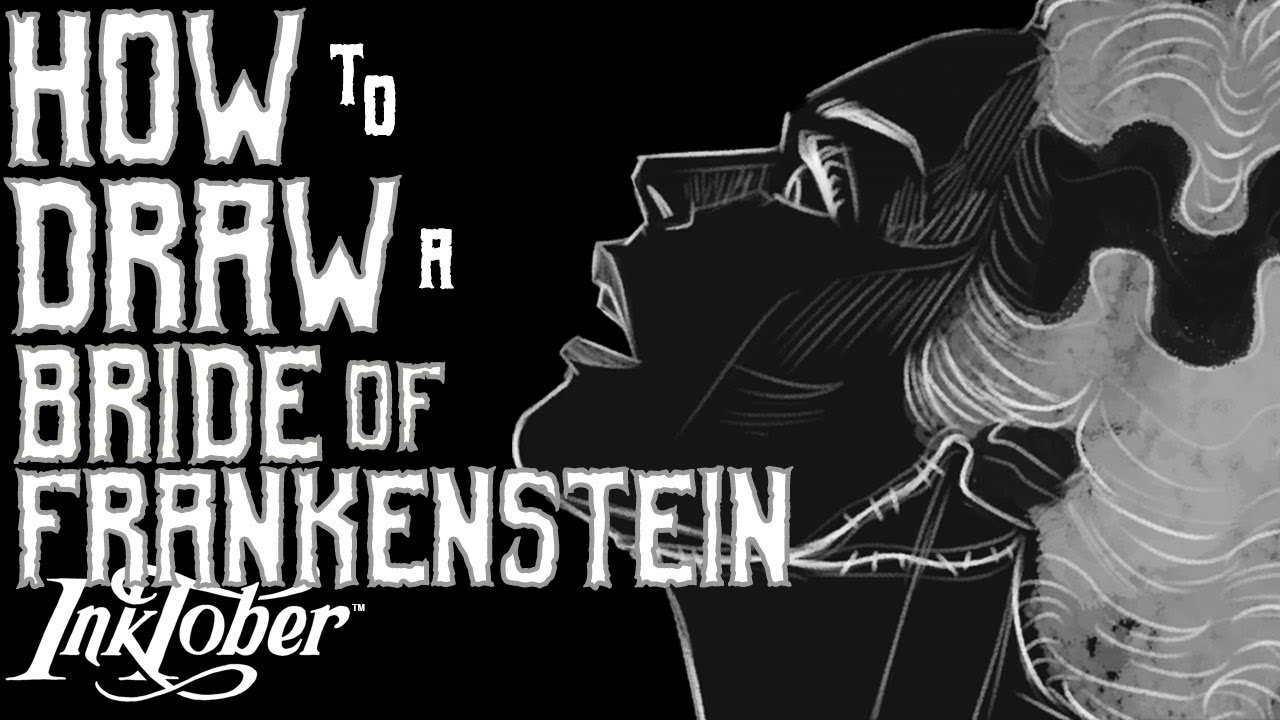1280x720 how to draw a bride of frankenstein dh - Bride Of Frankenstein Drawing