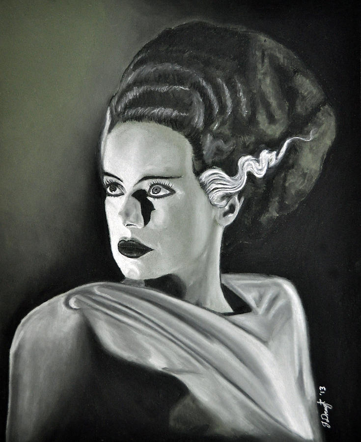 735x900 bride of frankenstein drawing - Bride Of Frankenstein Drawing