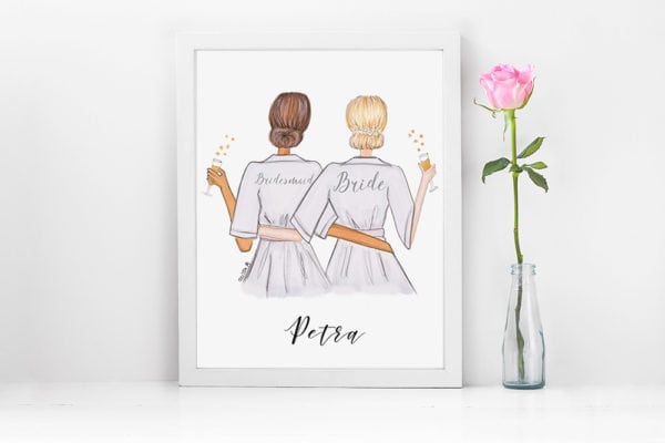 600x400 bridesmaid gift - Bridesmaid Drawing