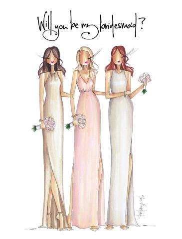 365x480 bridesmaid - Bridesmaid Drawing