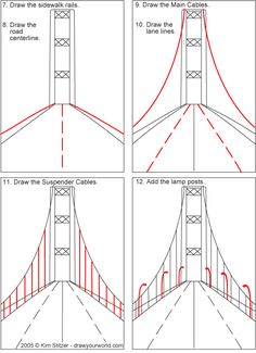 236x325 Best Bridge Drawing Images Architectural Prints, Architecture - Bridge Perspective Drawing