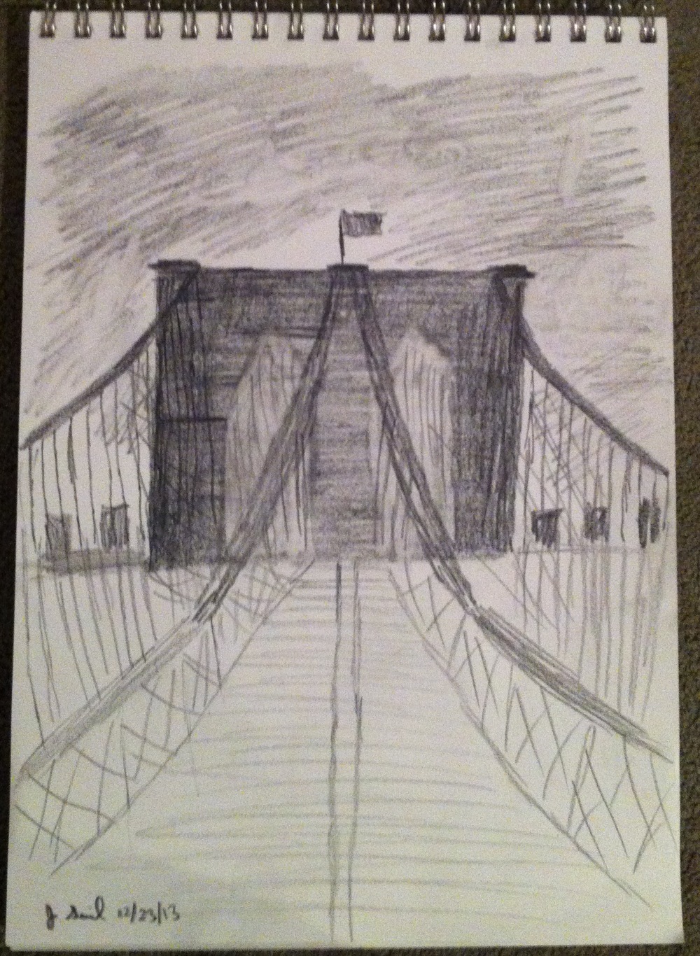 1000x1366 New Thing - Bridge Perspective Drawing