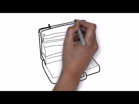 480x360 How To Draw An Open Briefcase - Briefcase Drawing