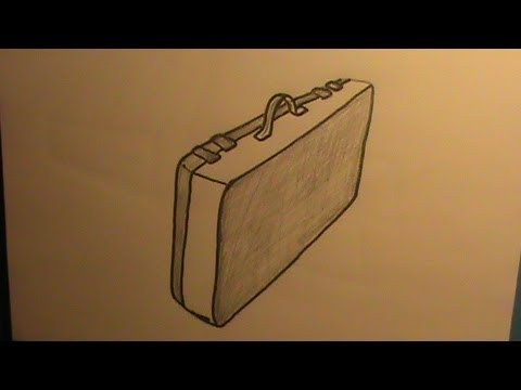 480x360 How To Draw A Suitcase Or Briefcase - Briefcase Drawing