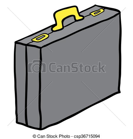 450x470 Simple Cartoon Briefcase - Briefcase Drawing