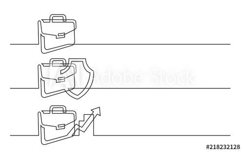 500x313 Banner Design - Briefcase Drawing