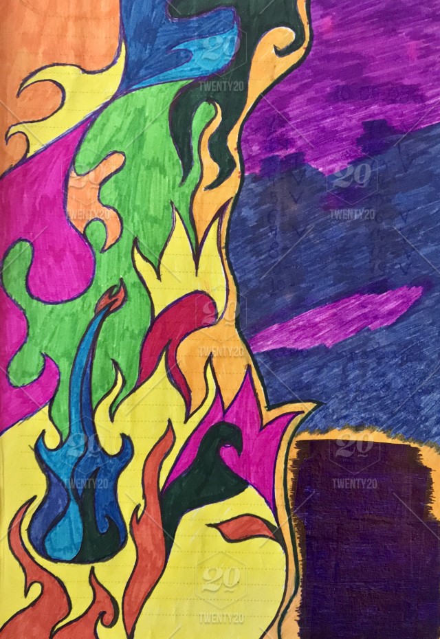 640x930 Found This Drawing In Of My Notebooks Stock Photo - Bright Drawings