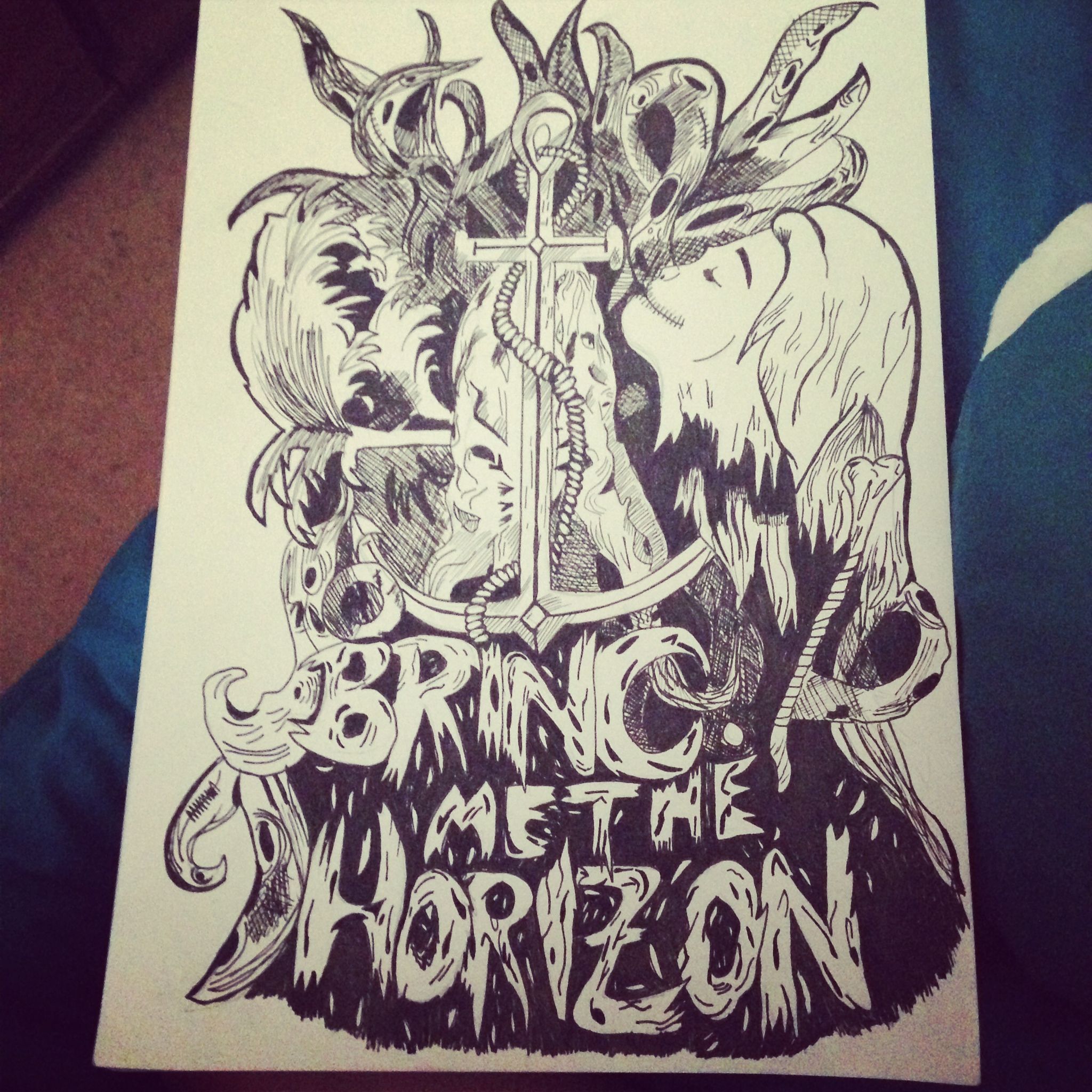 2048x2048 drawing of bring me the horizon artwork art drawings, art - Bring Me The Horizon Drawings