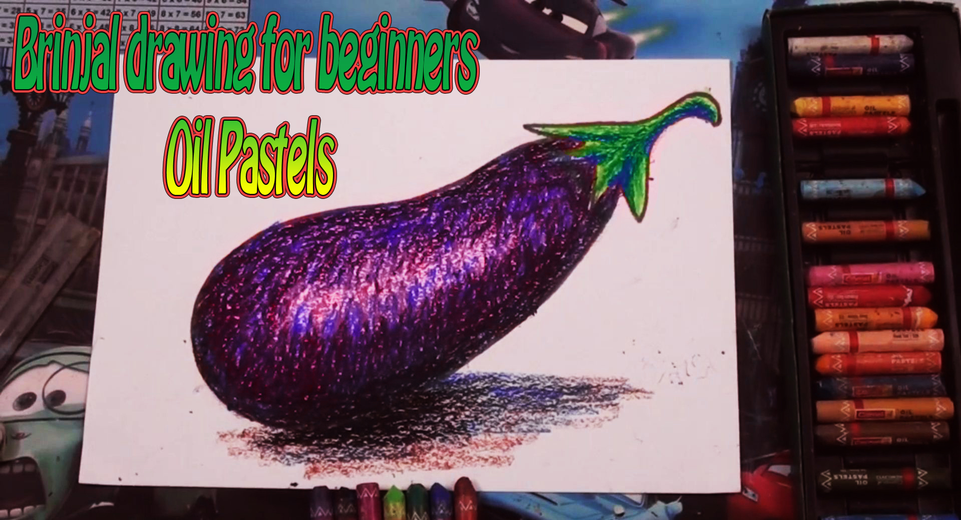 1919x1038 brinjal drawing for beginners oil pastels - Brinjal Drawing Picture