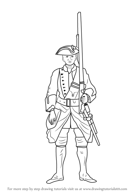 566x800 learn how to draw british soldier - British Drawing