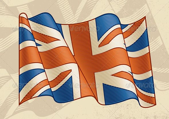 590x417 vectors flag, flag vector - British Flag Drawing