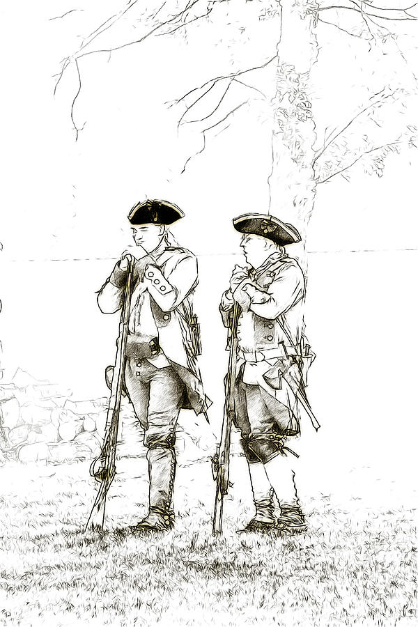 600x900 british soldiers sketch digital art - British Soldier Drawing
