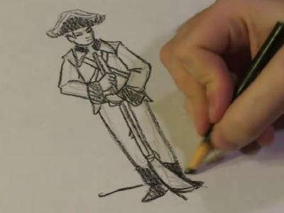 400x300 how to draw a british soldier clip - British Soldier Drawing