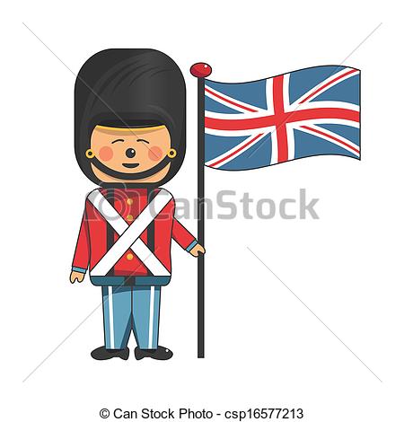 450x470 soldier in uniform happy soldier in red uniform holding - British Soldier Drawing
