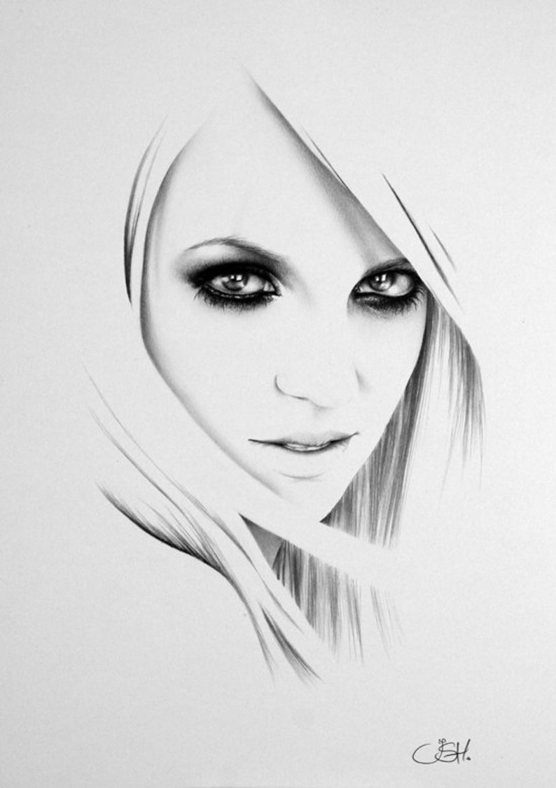 794x1126 britney spears minimalism pencil drawing fine art portrait etsy - Britney Spears Drawing