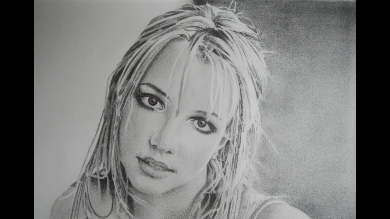 1280x720 britney spears drawing - Britney Spears Drawing