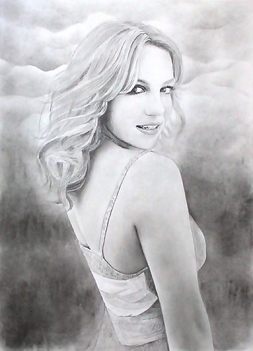 359x499 britney spears pencil drawing - Britney Spears Drawing