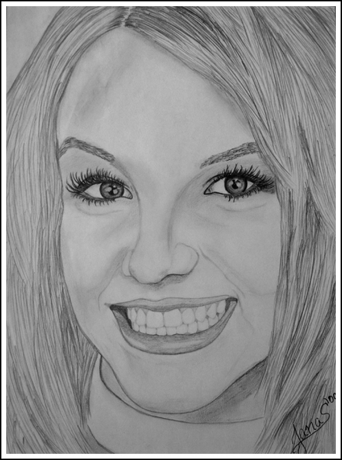 497x668 jane gately art - Britney Spears Drawing