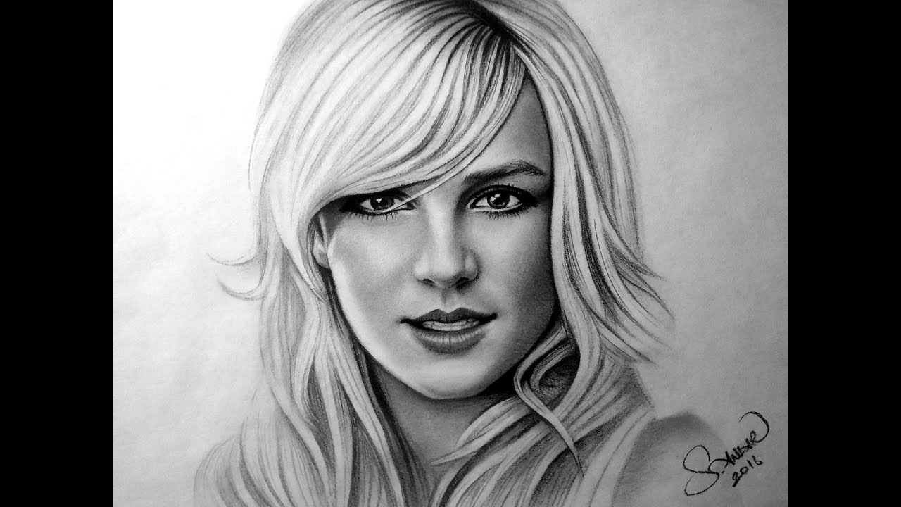 1280x720 speed drawing britney spears - Britney Spears Drawing
