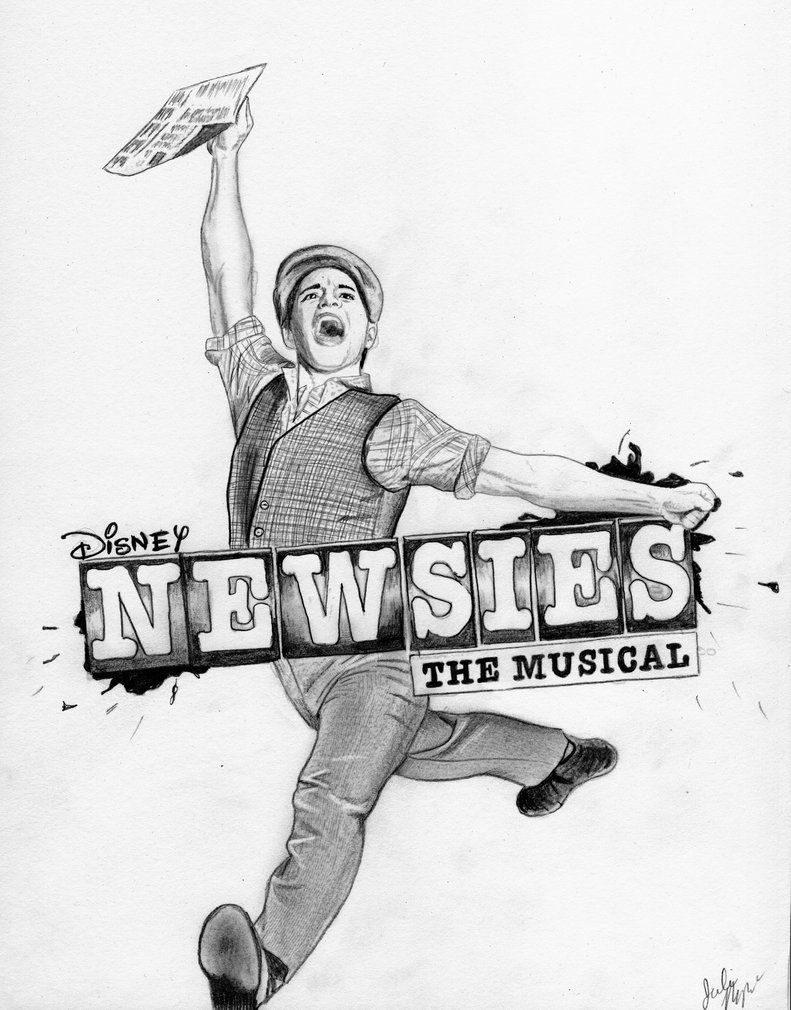 791x1010 disney's newsies - Broadway Drawings