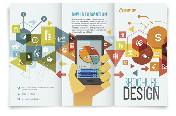 599x396 brochure design tri fold art print - Brochure Drawing