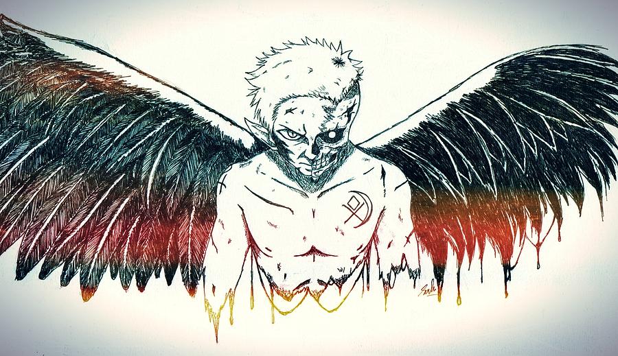 900x519 broken angel drawing - Broken Angel Drawing