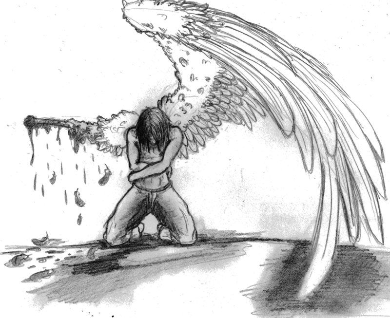800x653 broken angel - Broken Angel Drawing