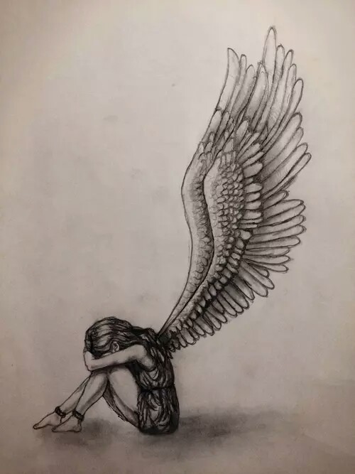 500x667 broken angel ' uploaded - Broken Angel Drawing