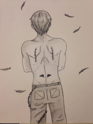 320x427 broken angel boy - Broken Angel Drawing
