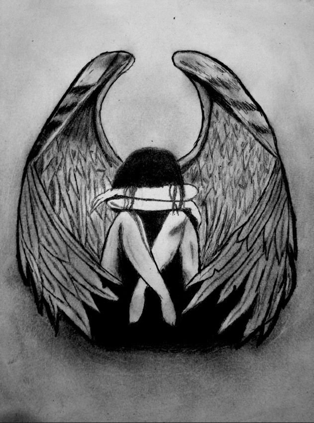 631x849 image result for broken angel drawing art in angel - Broken Angel Drawing
