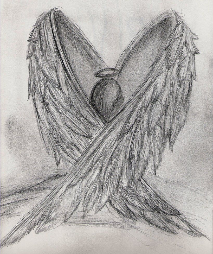 819x976 broken angel drawing - Broken Angel Drawing