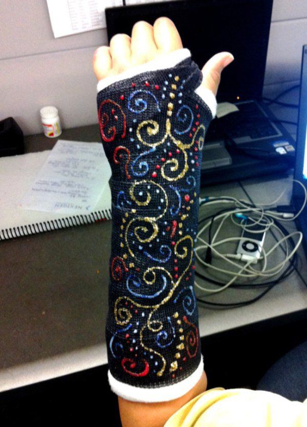 600x833 Kiisu Miisu - Broken Arm Cast Drawing