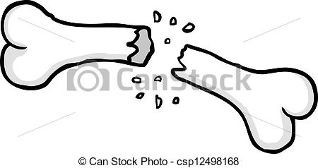 450x238 broken bone painted broken bone, vector illustration - Broken Bone Drawing