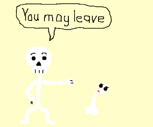 300x250 Skeleton Dismisses A Broken Bone Drawing - Broken Bone Drawing