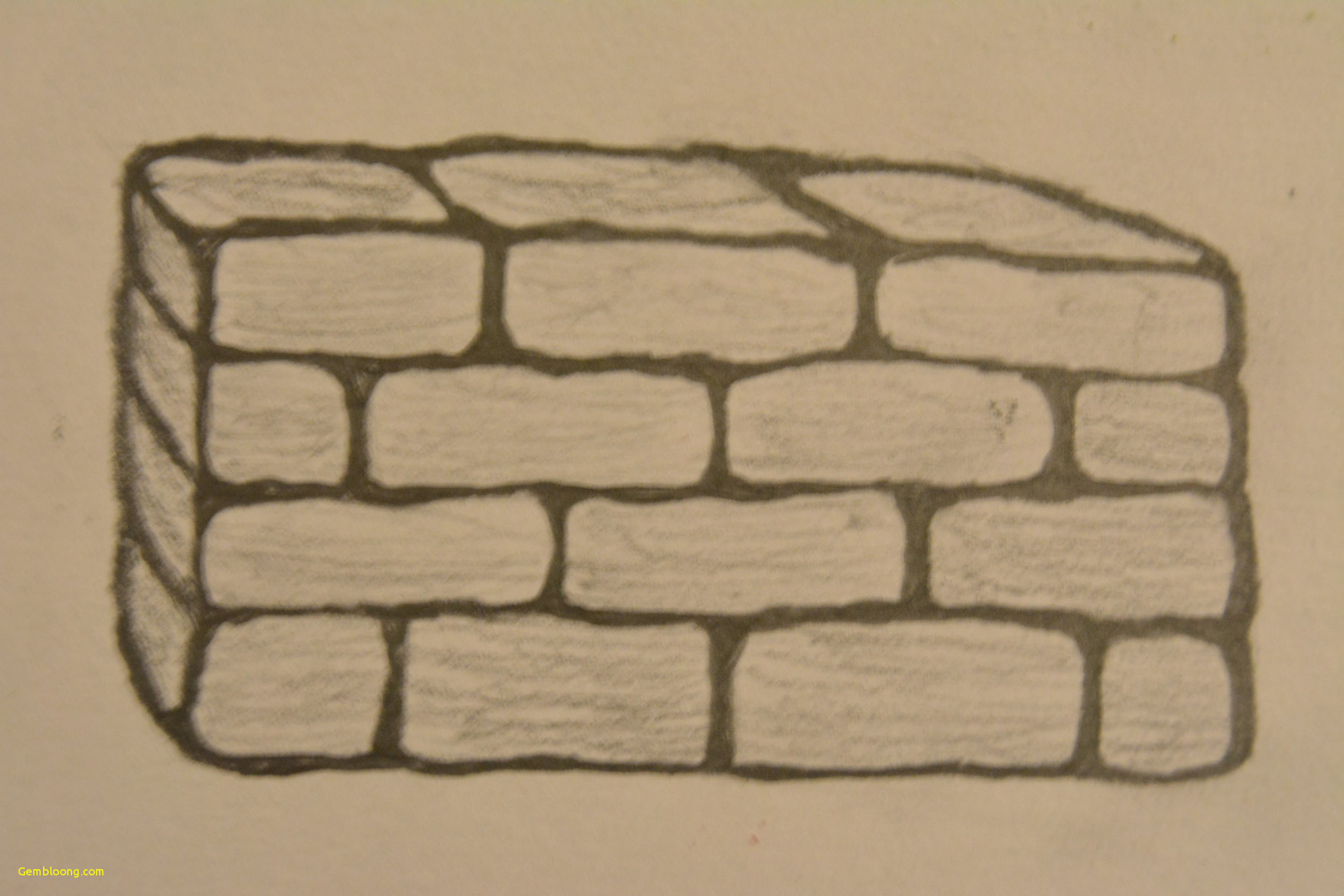 Wondeful Drawing Brick Wall - Broken Brick Wall Drawing. 