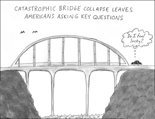 520x399 Drawing Board Bridge Trouble - Broken Bridge Drawing