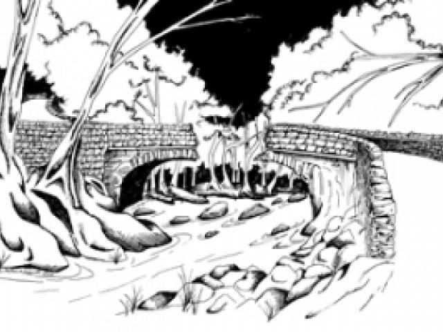 640x480 Free Broken Bridge Clipart, Download Free Clip Art - Broken Bridge Drawing