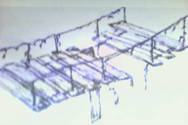 375x250 Just A Sketch A Broken Bridge - Broken Bridge Drawing
