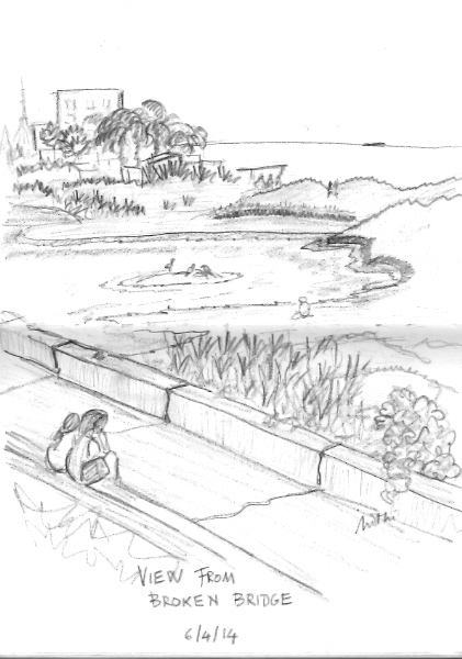 421x600 Review Cwa Broken Bridge And Later - Broken Bridge Drawing