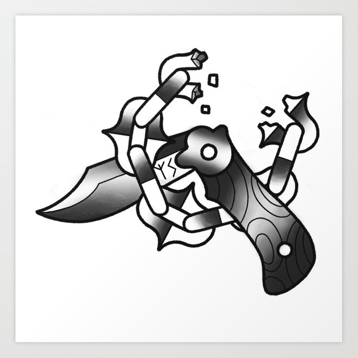 700x700 broken chain art print - Broken Chain Drawing