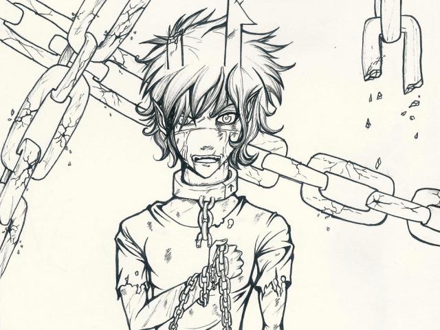 640x480 drawn chain broken steel - Broken Chain Drawing