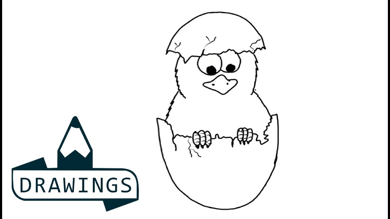 1280x720 Speed Drawing How To Draw A Broken Egg - Broken Egg Drawing