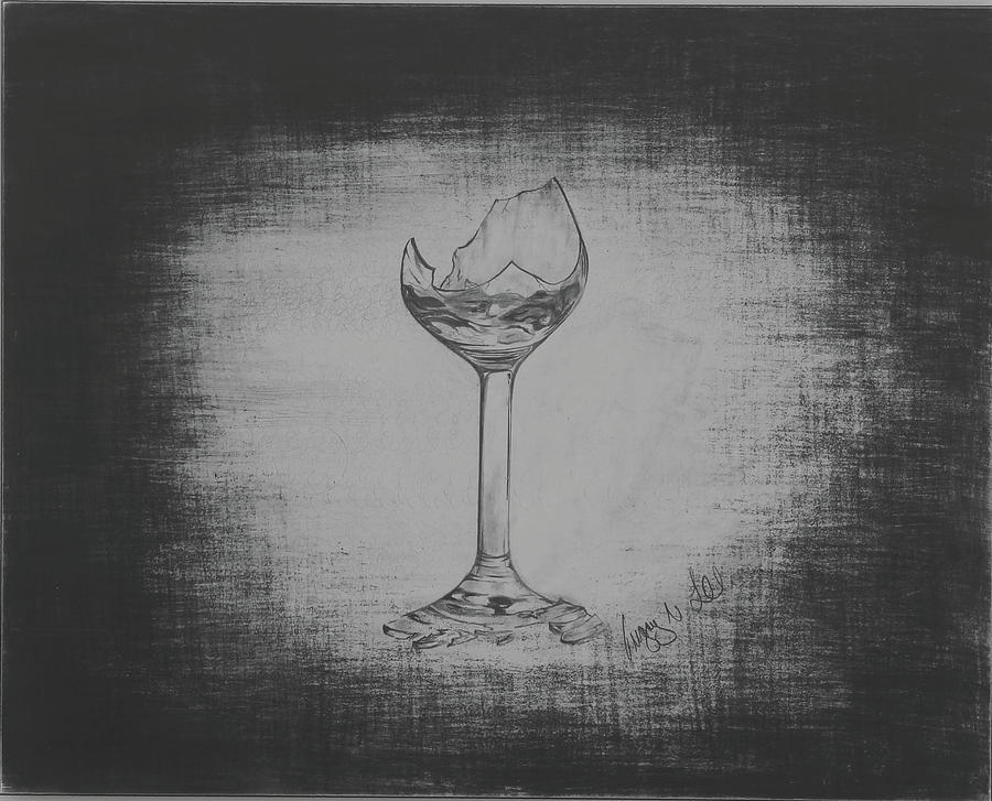 900x727 Broken Glass Series - Broken Glass Drawing
