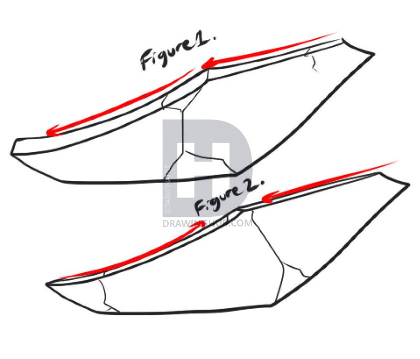 843x720 How To Draw Glass, Step - Broken Glass Drawing