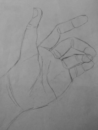 320x427 Broken Hand - Broken Hand Drawing