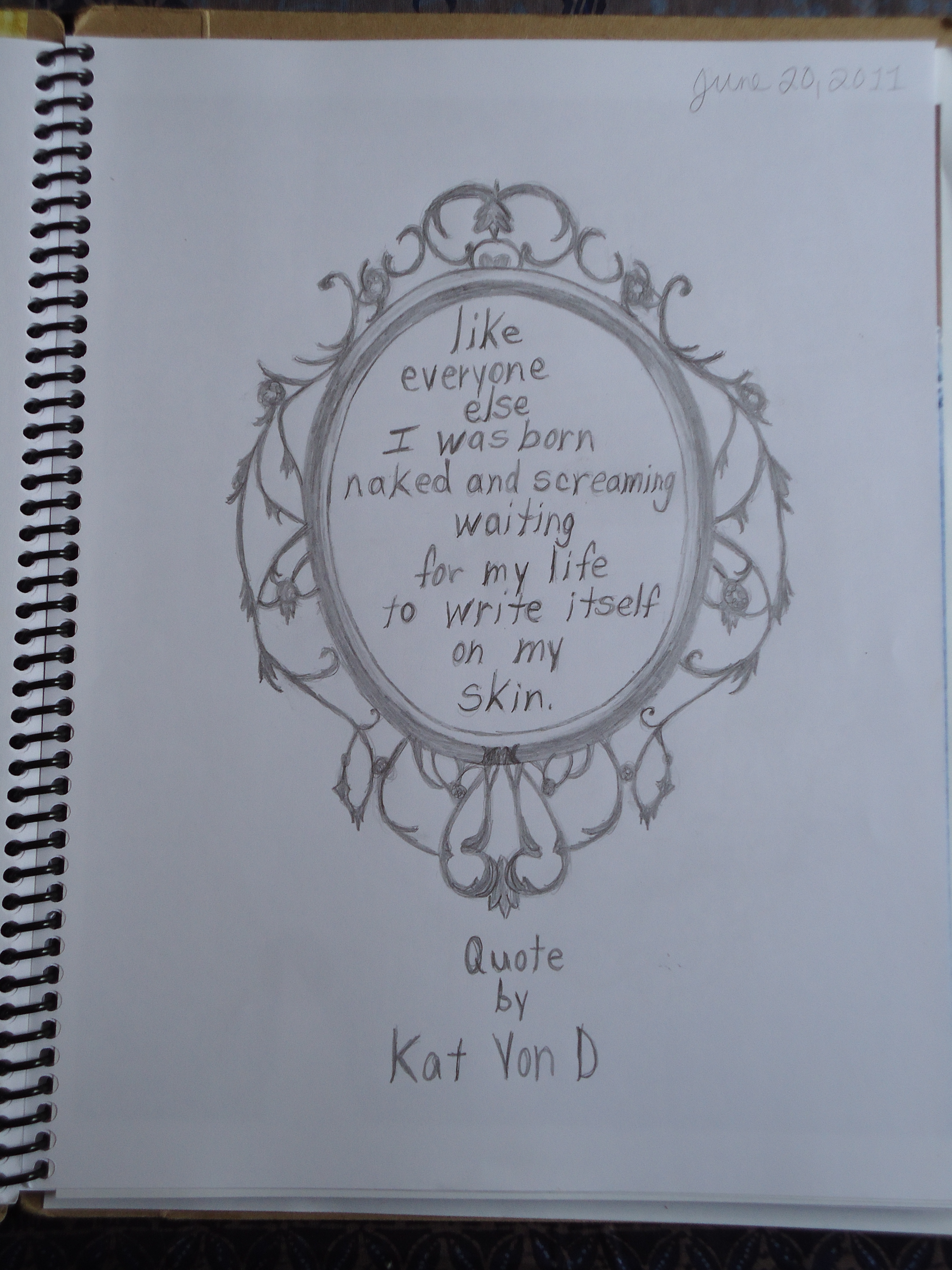 3240x4320 Drawing Practice Terri's Notebook - Broken Hand Mirror Drawing