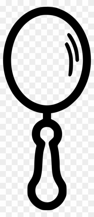 320x736 Mirror Clipart Broken Hand - Broken Hand Mirror Drawing